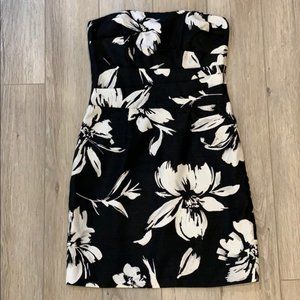 White House Black market floral evening dress